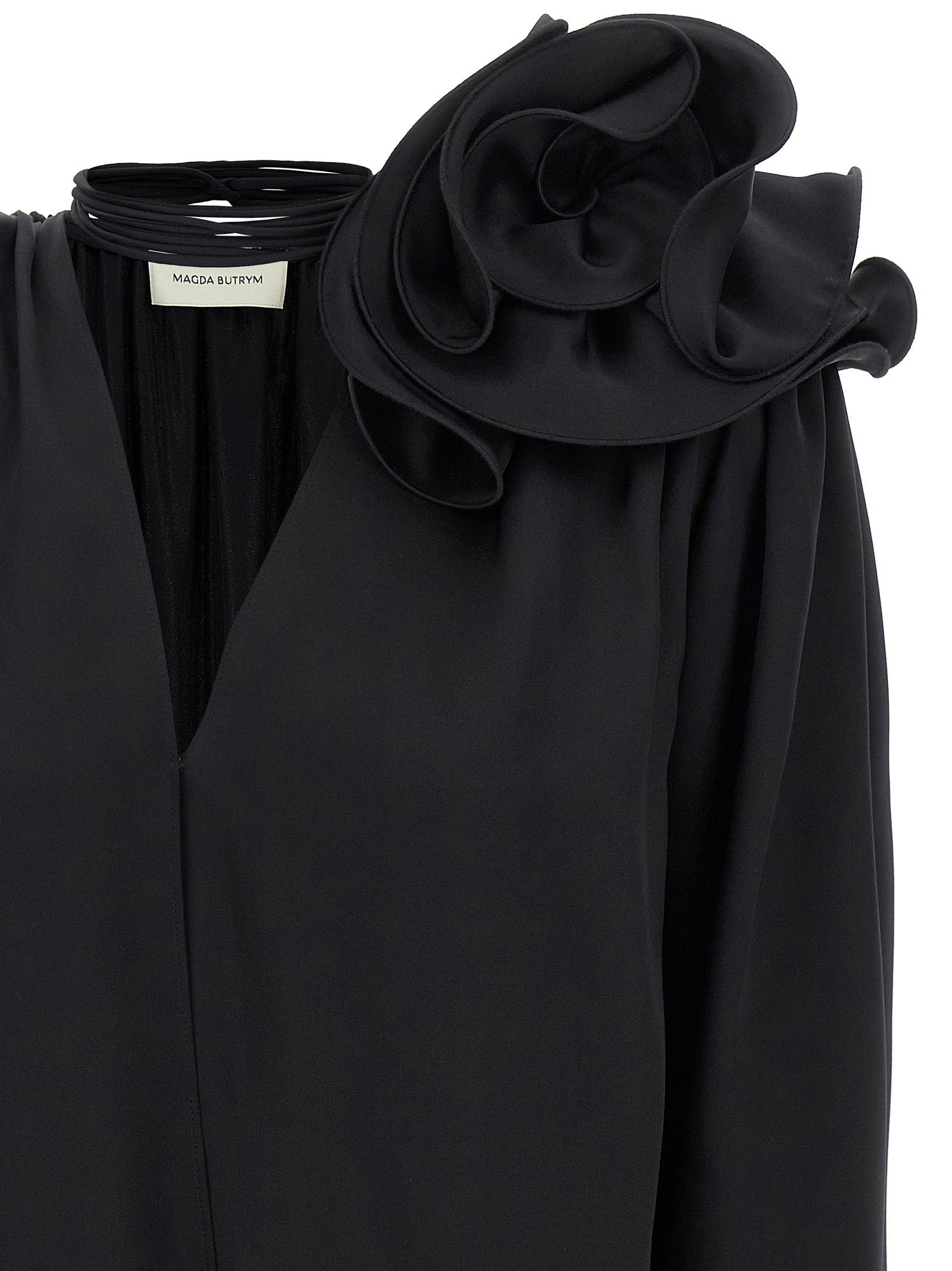 Magda Butrym Pf23 03 Blouse Black