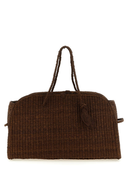 Jacquemus Le Grand Turismo Raphia Shopping Bag Brown