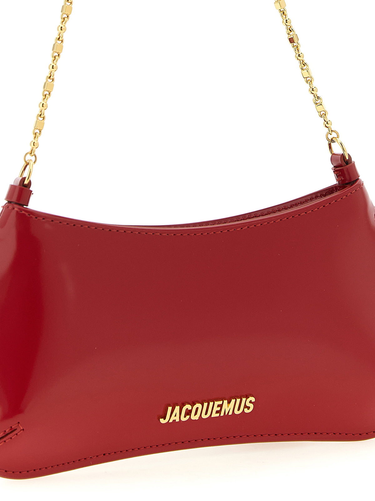 Jacquemus Le Petit Bisou Chaîne Shoulder Bag Red