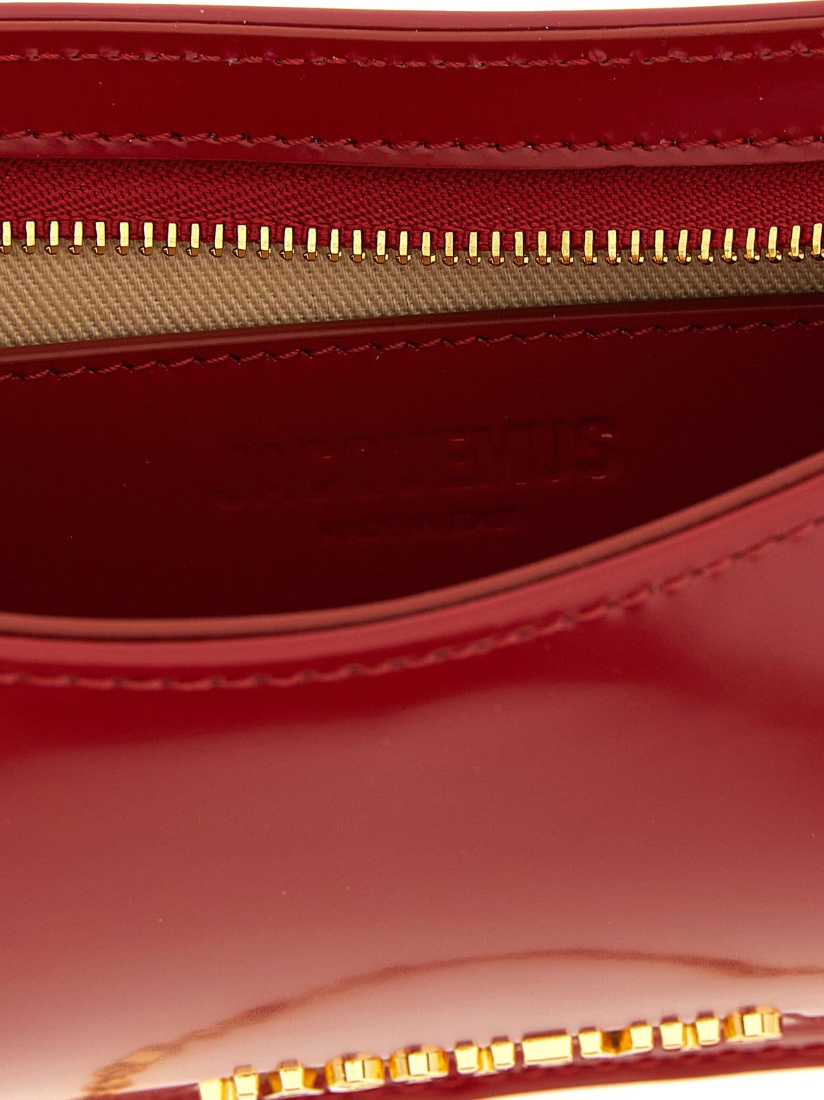 Jacquemus Le Petit Bisou Chaîne Shoulder Bag Red