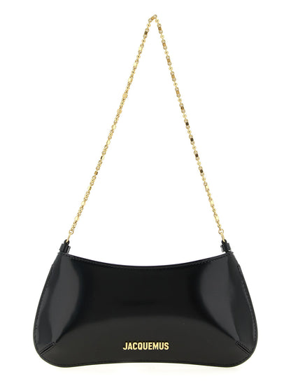Jacquemus Le Petit Bisou Chaîne Shoulder Bag Black  