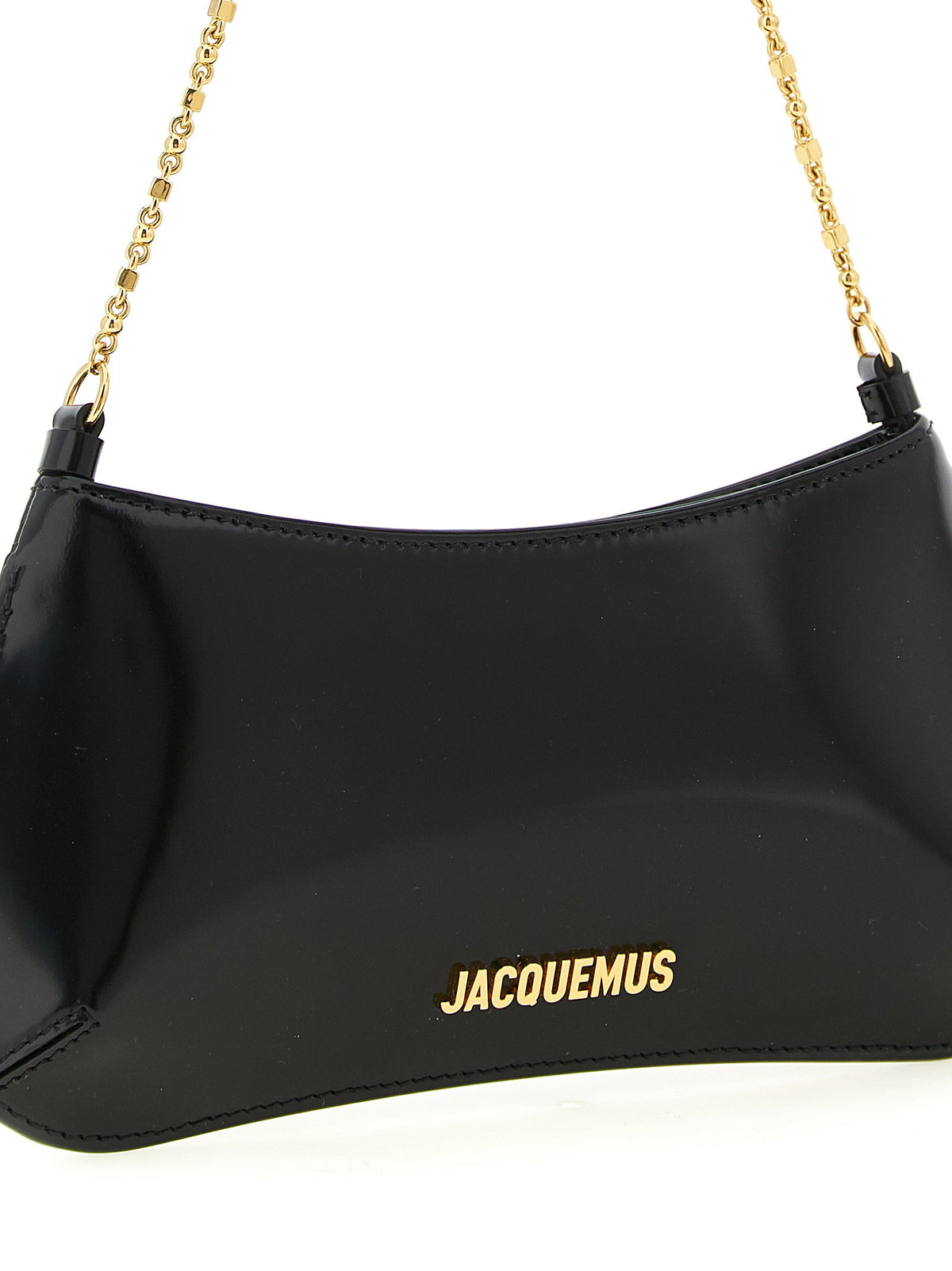 Jacquemus Le Petit Bisou Chaîne Shoulder Bag Black  
