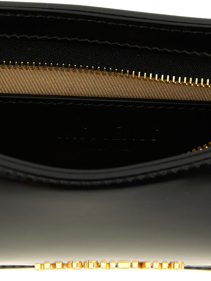 Jacquemus Le Petit Bisou Chaîne Shoulder Bag Black  
