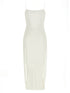 Jacquemus La Robe Maille Plumetis Dress White