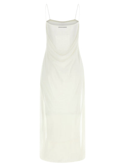 Jacquemus La Robe Maille Plumetis Dress White