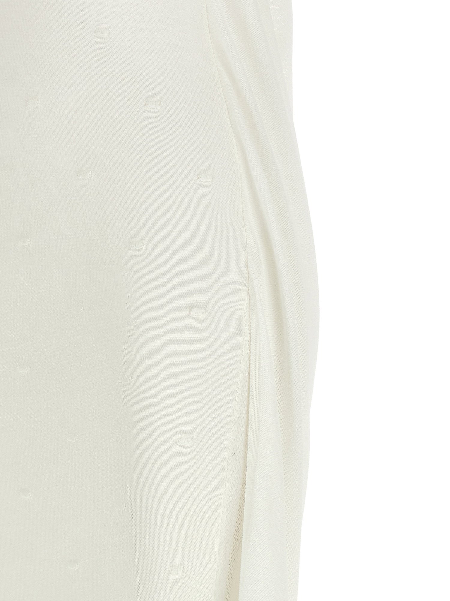 Jacquemus La Robe Maille Plumetis Dress White