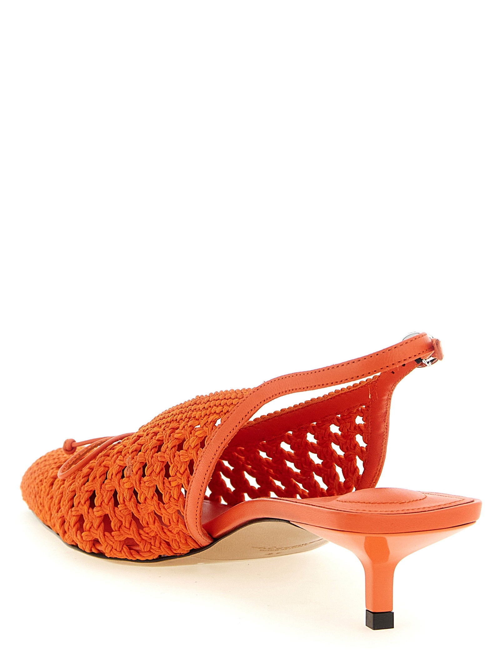 Jacquemus Les Slingbacks Cubisto B Slingback Orange