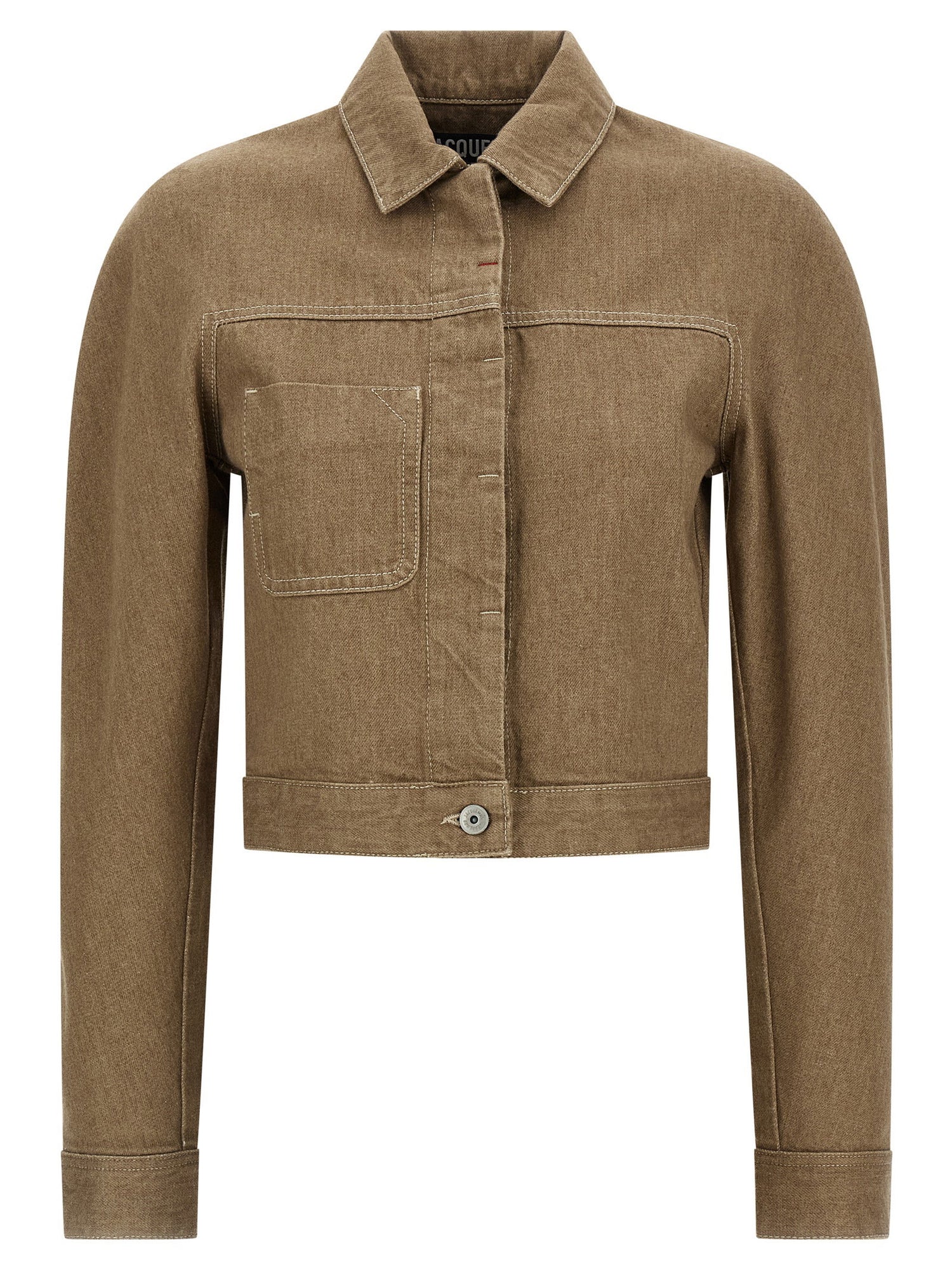 Jacquemus La Veste Ovalo Cargo Jacket Beige