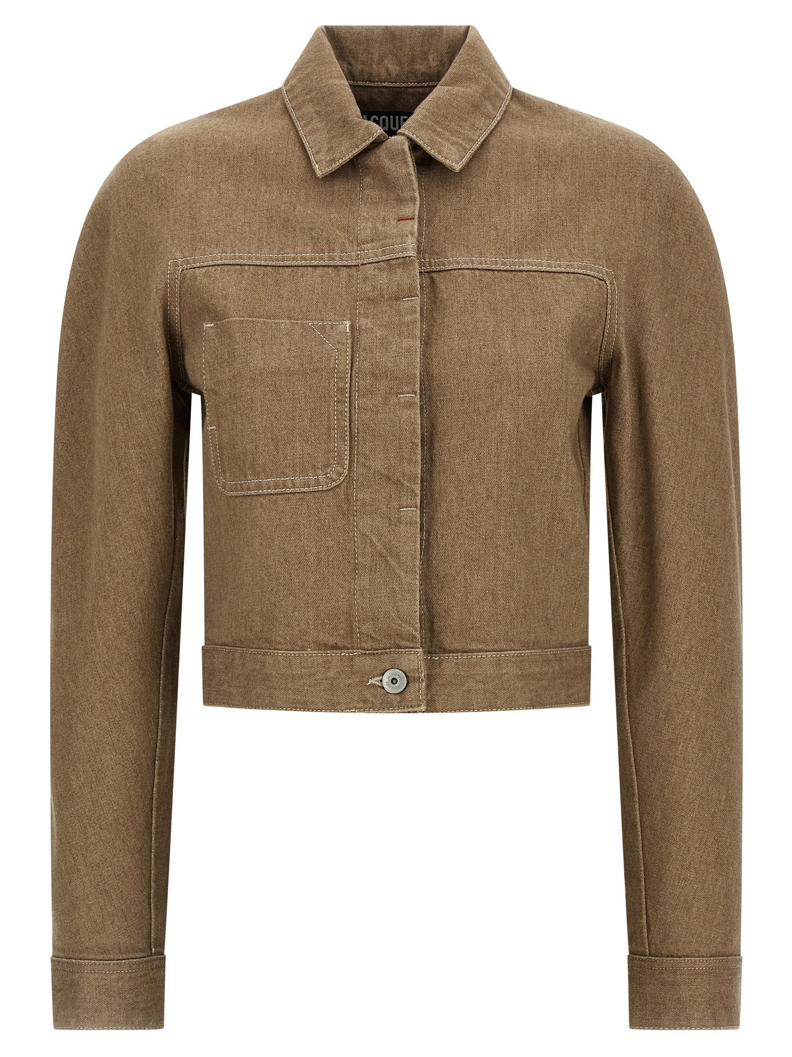 Jacquemus La Veste Ovalo Cargo Jacket Beige