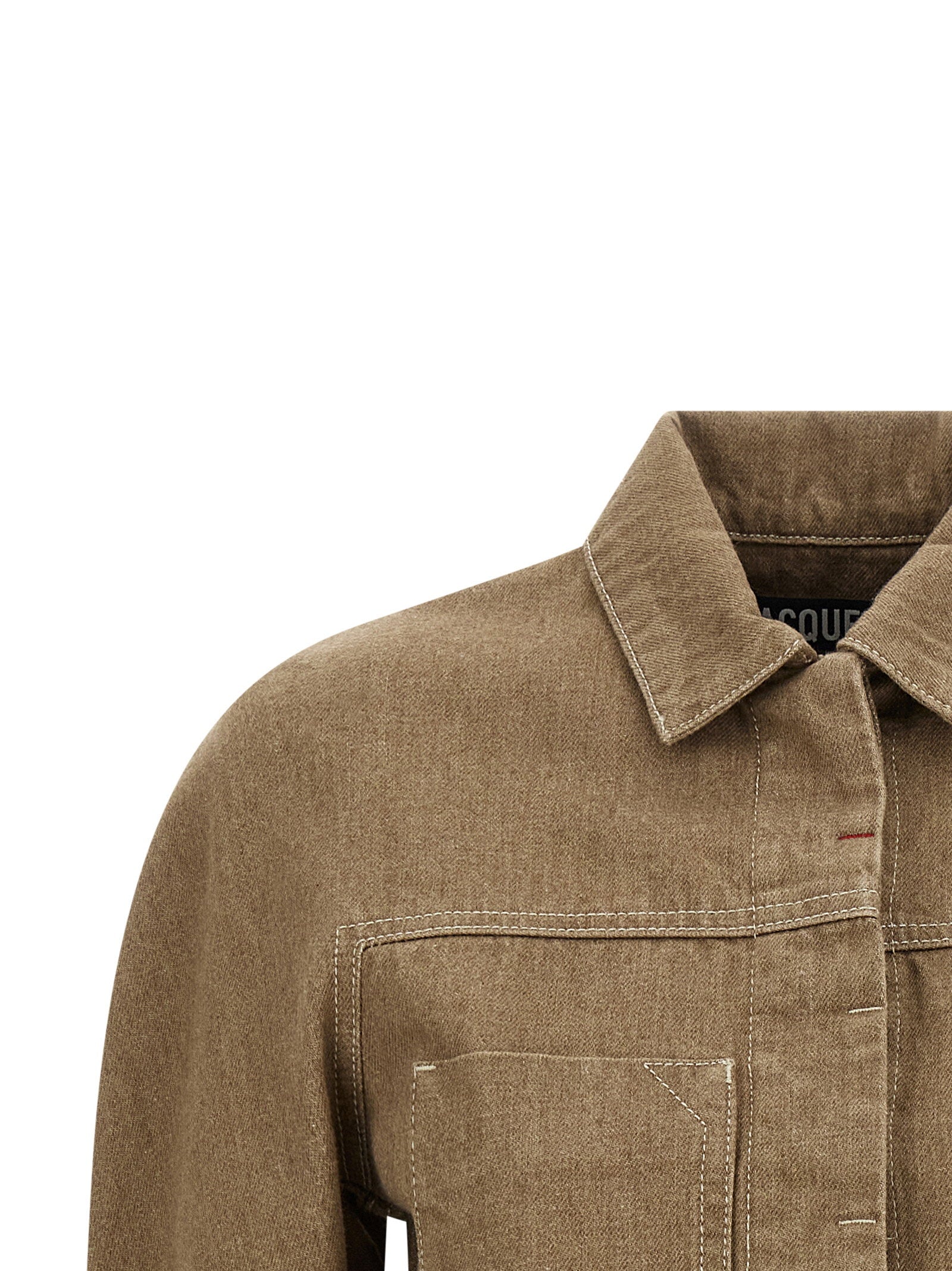 Jacquemus La Veste Ovalo Cargo Jacket Beige