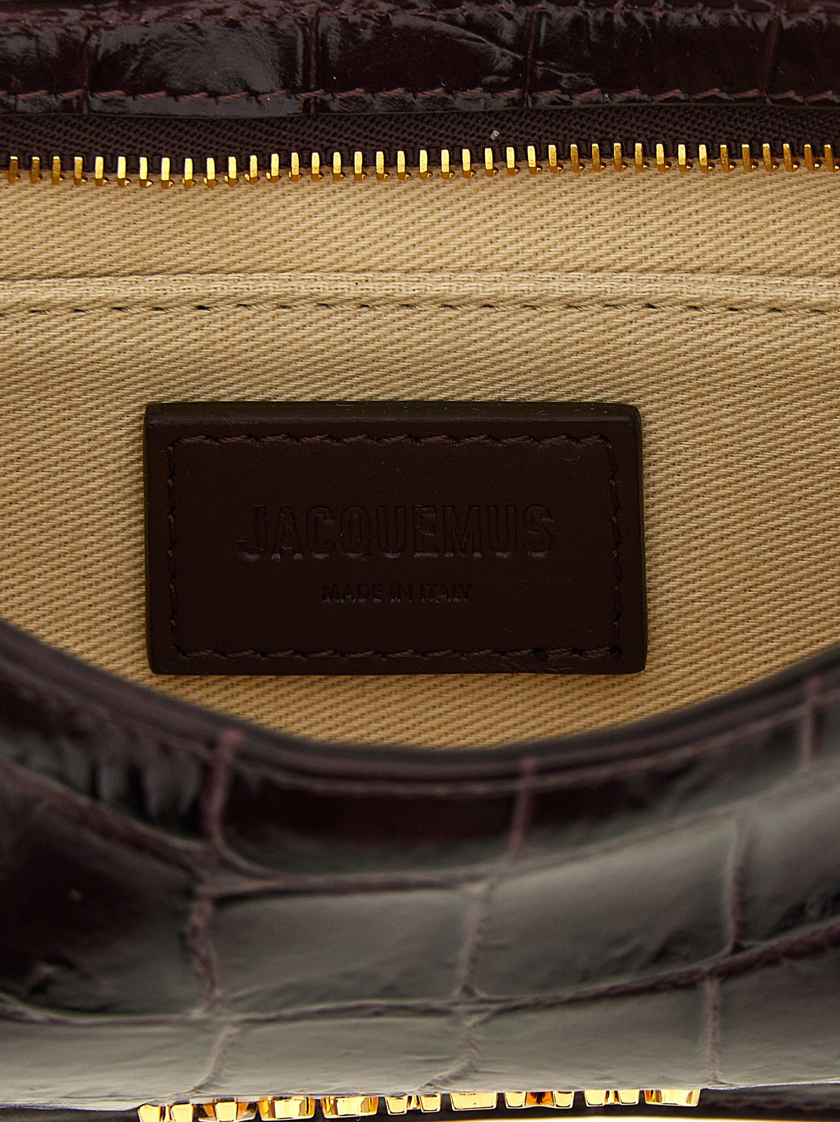 Jacquemus Le Bisou Perle Shoulder Bag Bordeaux