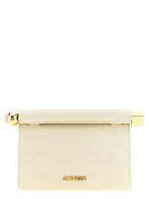 Jacquemus Le Sac Rond Carré Clutch White