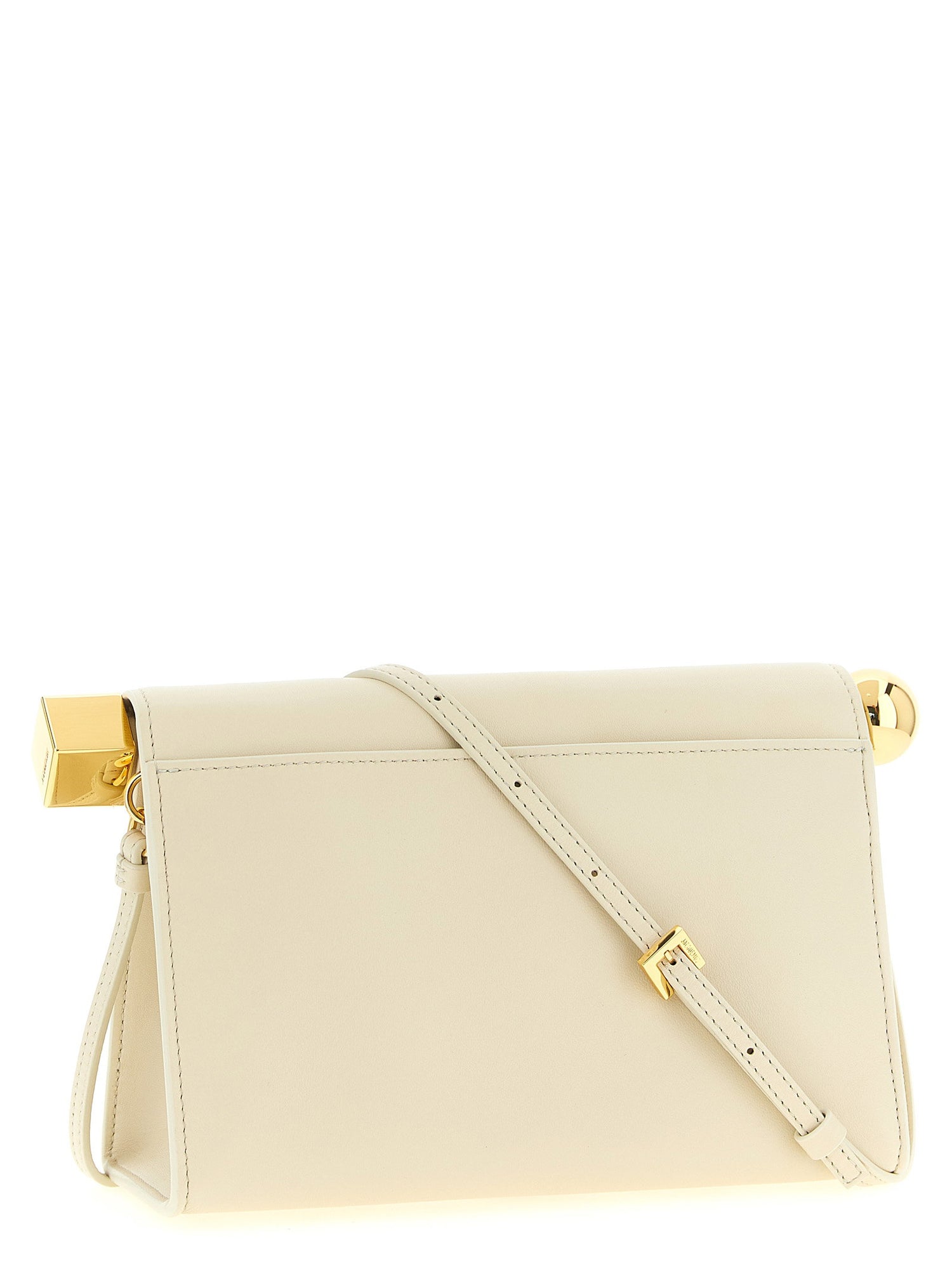 Jacquemus Le Sac Rond Carré Clutch White