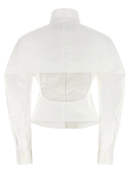 Jacquemus La Chemise Tulipe Shirt White
