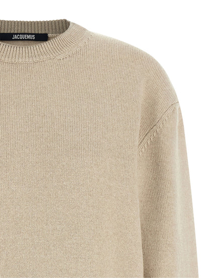 Jacquemus La Maille Moulin Sweater Beige