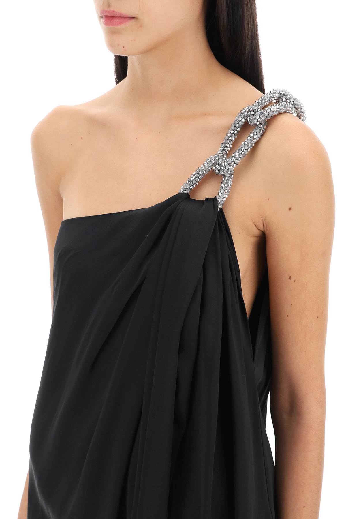 Robe asymétrique avec chaîne Falabella