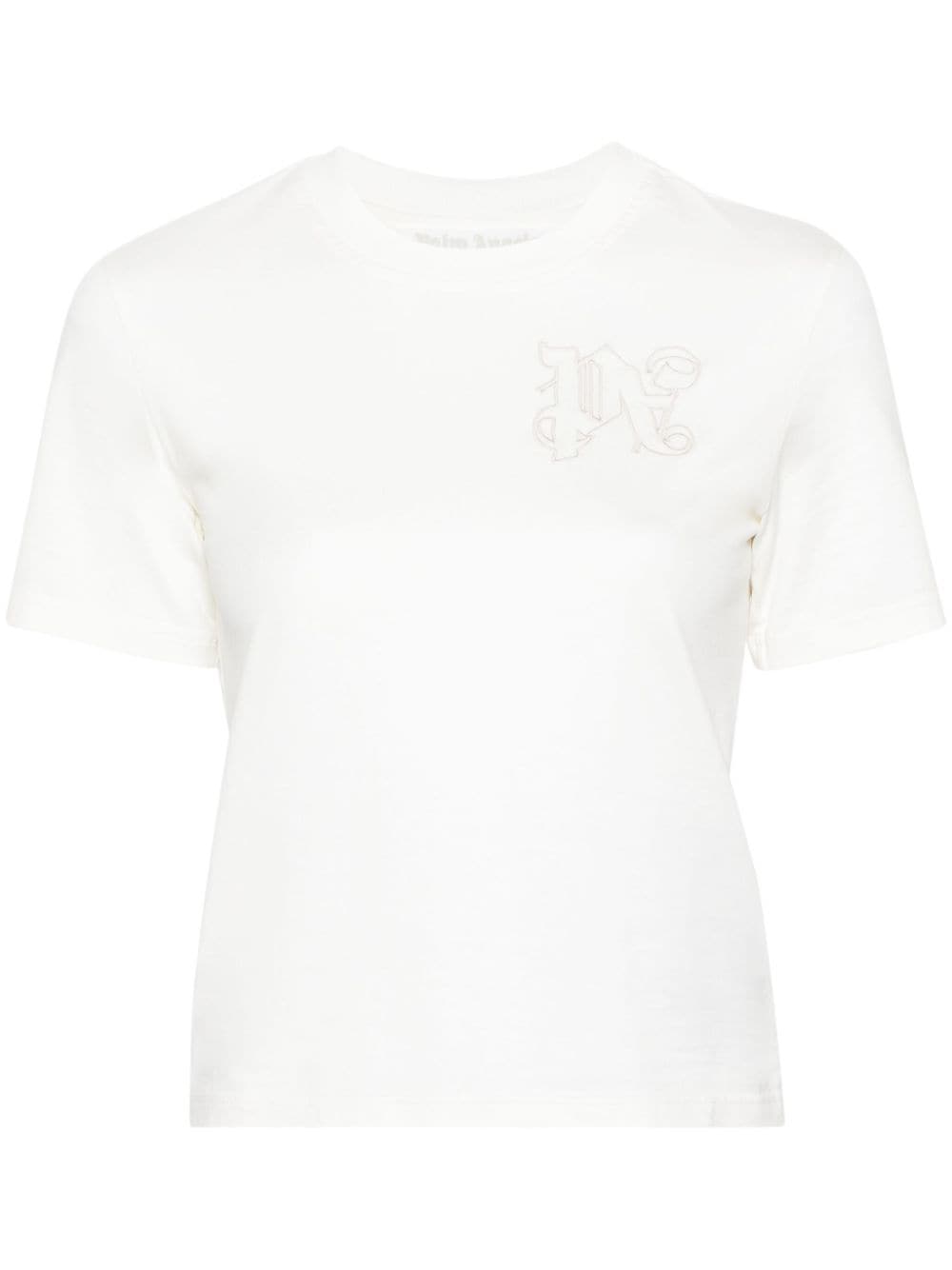 logo-embroidered cotton T-shirt