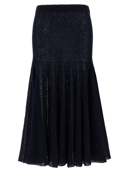 Magda Butrym Pf25 Knitwear 16 Skirt Skirt Blue