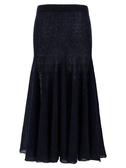 Magda Butrym Pf25 Knitwear 16 Skirt Skirt Blue