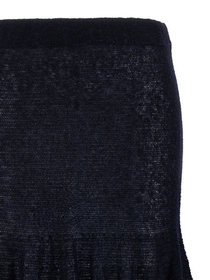 Magda Butrym Pf25 Knitwear 16 Skirt Skirt Blue
