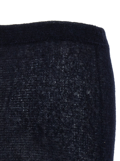 Magda Butrym Pf25 Knitwear 16 Skirt Skirt Blue