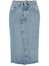 MM6 Maison Margiela Denim midi Skirts Blue