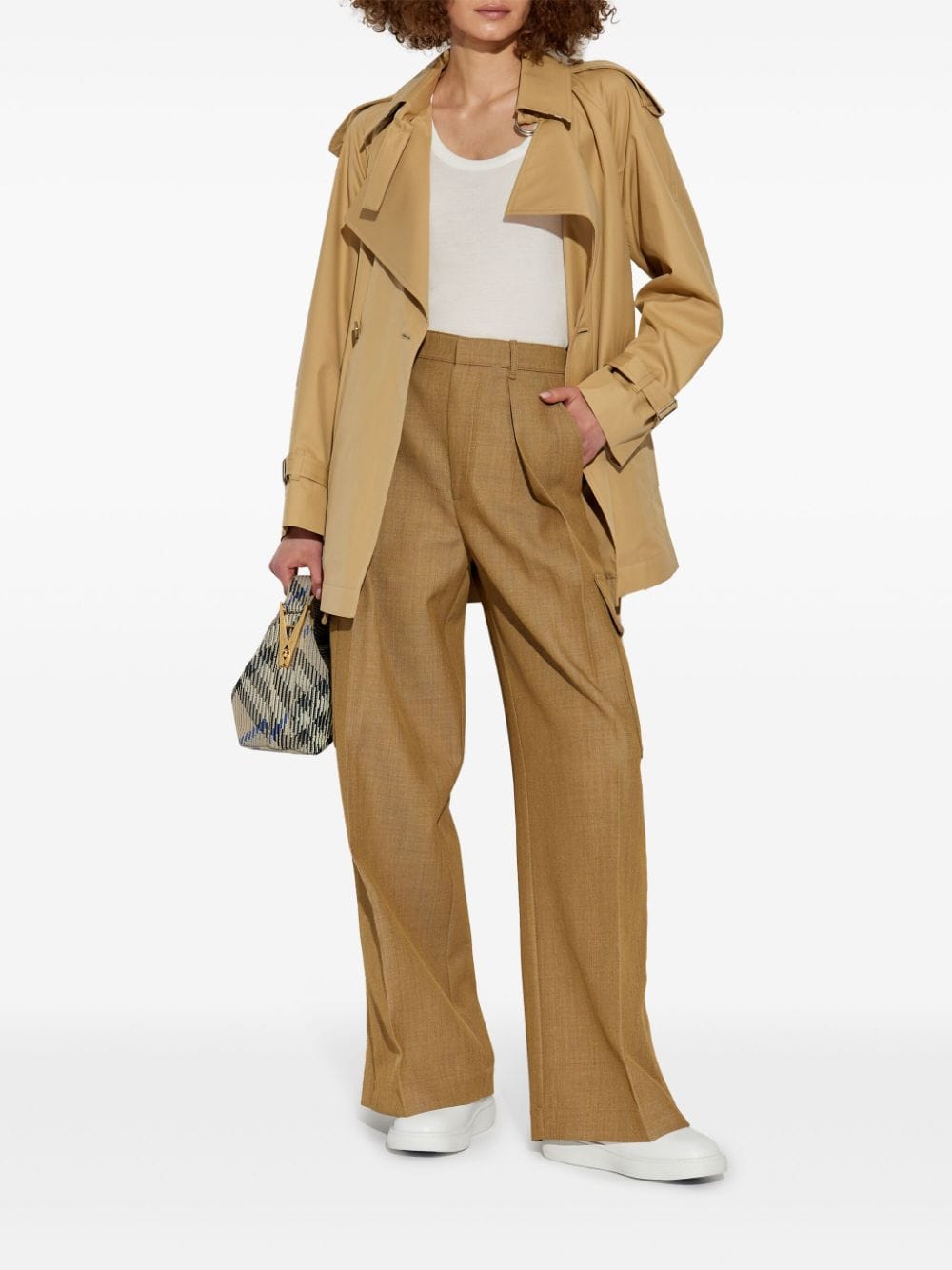 Burberry Trench Coat with Belt in Beige