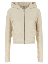 Off White Terry Off Sweatshirt Beige