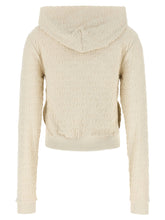 Off White Terry Off Sweatshirt Beige