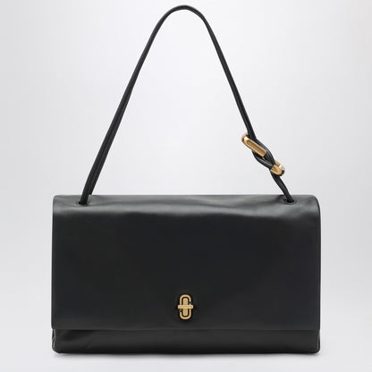 Marc Jacobs Large Dual Flap Shoulder Bag in Black Leather