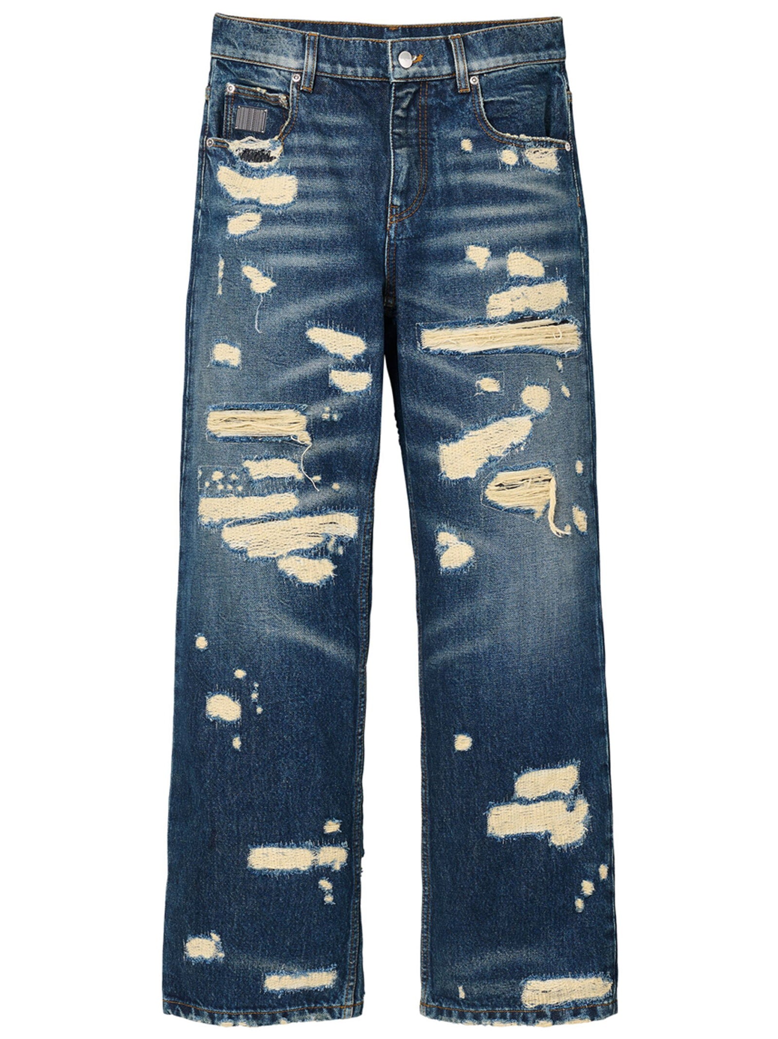 Marc Jacobs The Rip And Repair Straight Jean Jeans Blue