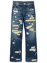 Marc Jacobs The Rip And Repair Straight Jean Jeans Blue