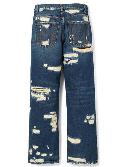 Marc Jacobs The Rip And Repair Straight Jean Jeans Blue