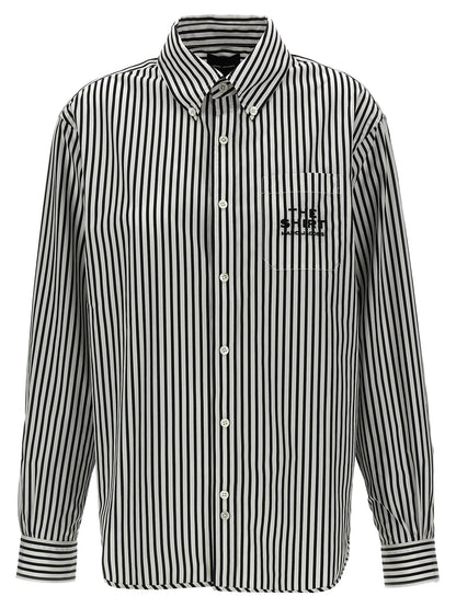 Marc Jacobs The Striped Shirt Shirt White/black