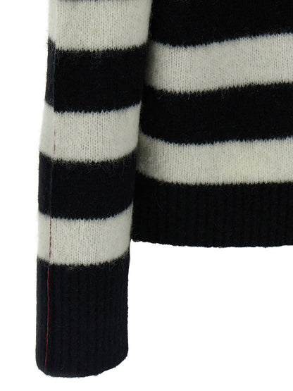Marc Jacobs Striped Sweater White/black