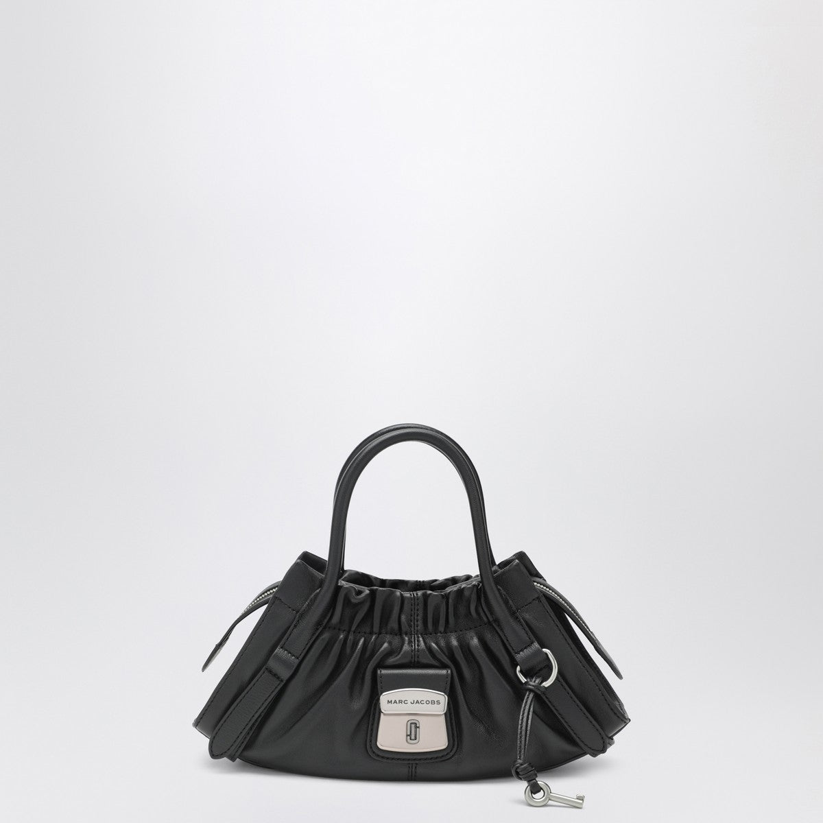 Marc Jacobs The Cristina Small Gathered Leather Satchel Black