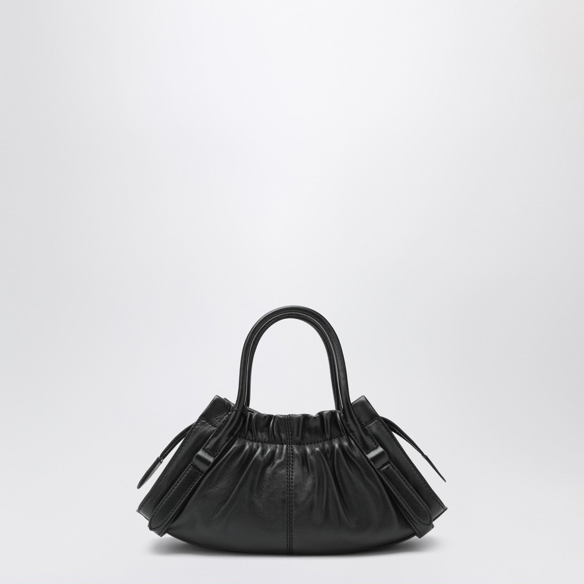 Marc Jacobs The Cristina Small Gathered Leather Satchel Black