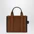 Marc Jacobs Small Copper Suede Tote Bag Brown