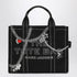 Marc Jacobs The Small Tote Chain-Embellished Canvas Bag Black
