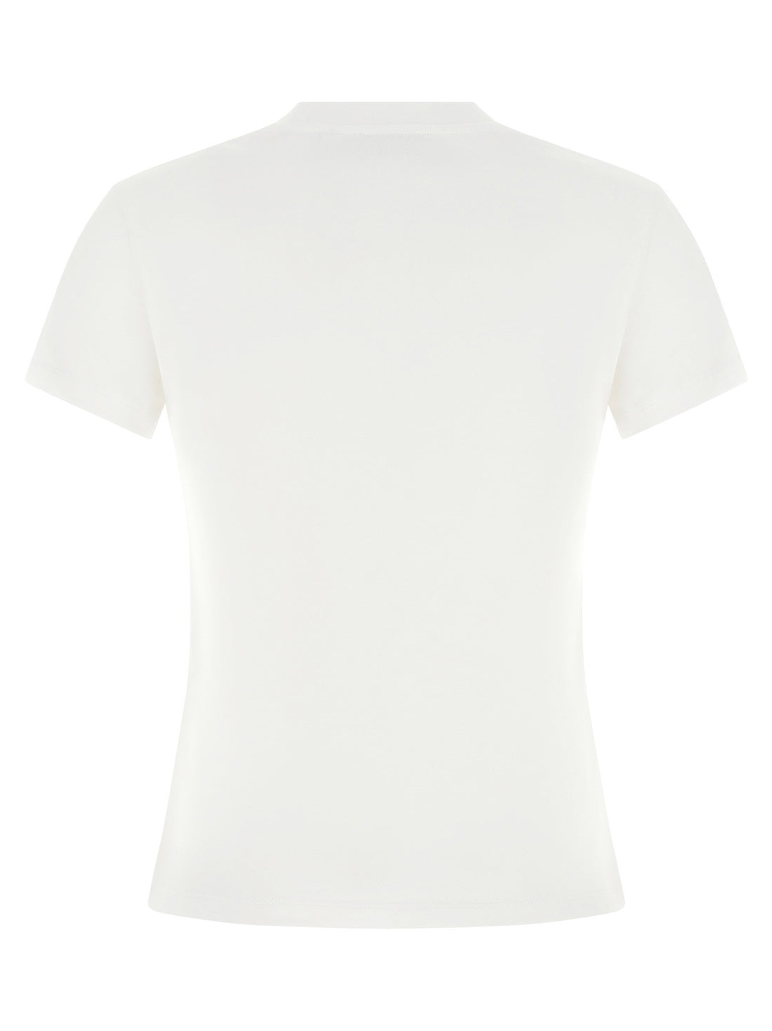 Off White Logo Embroidery T-shirt White