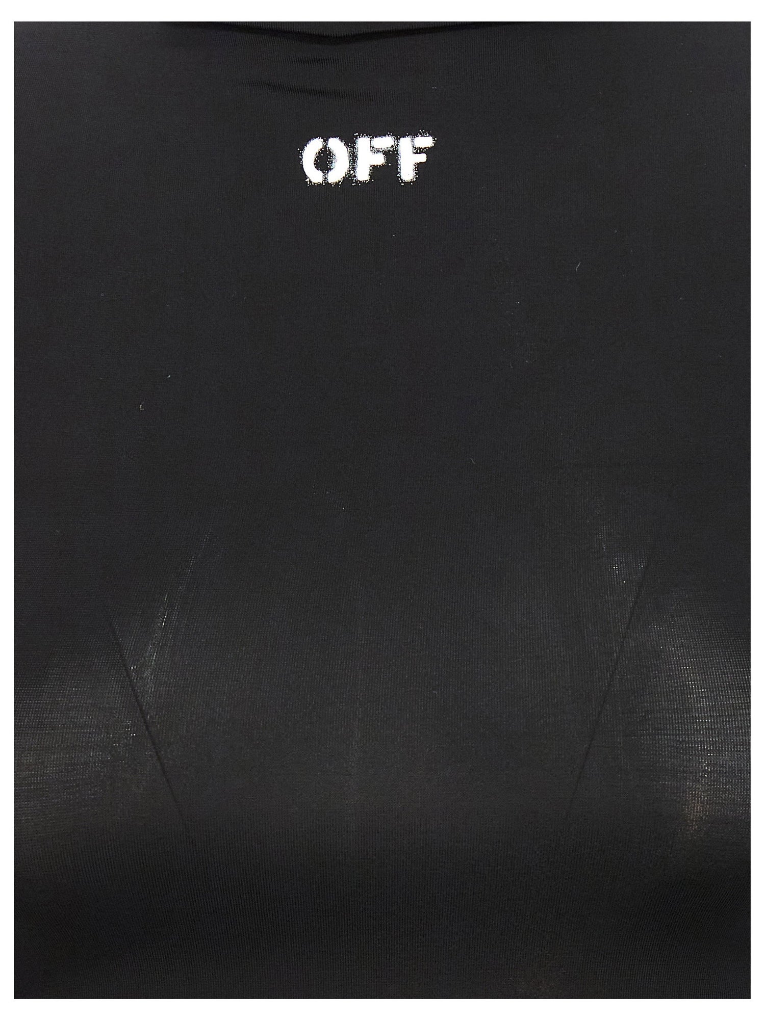 Off White Off Stamp Logo Stencil T-shirt Black