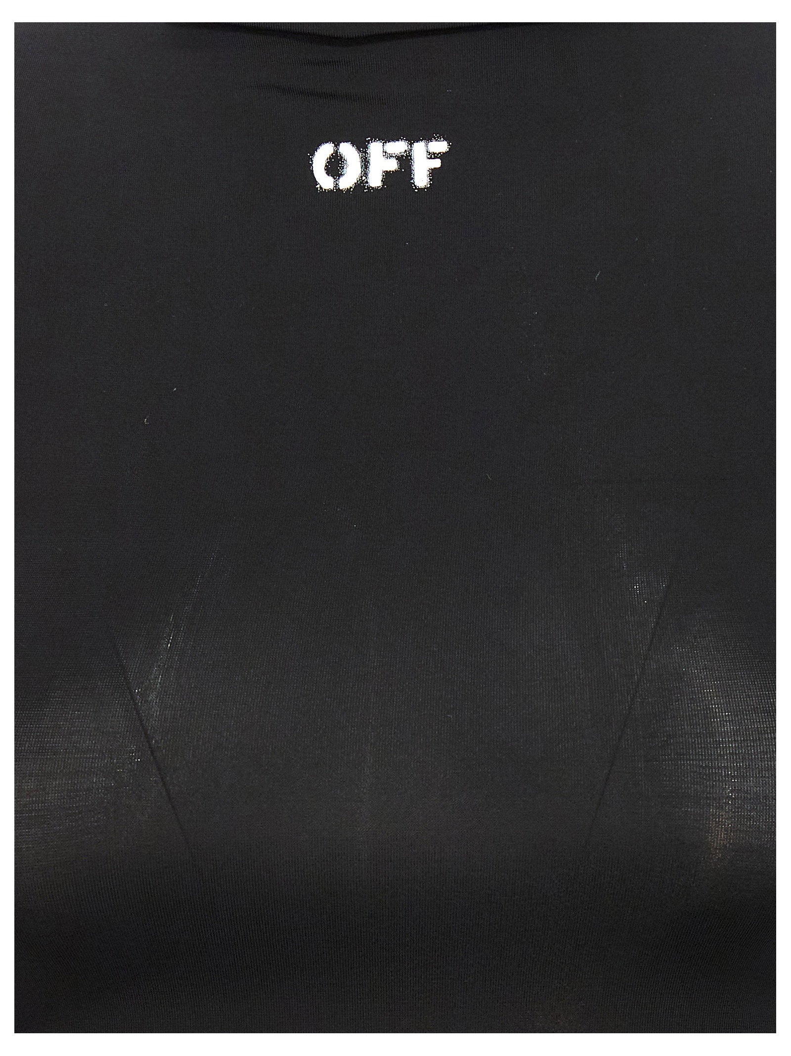 Off White Off Stamp Logo Stencil T-shirt Black