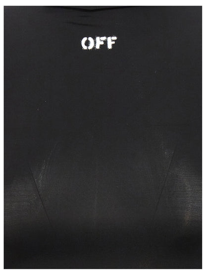 Off White Off Stamp Logo Stencil T-shirt Black