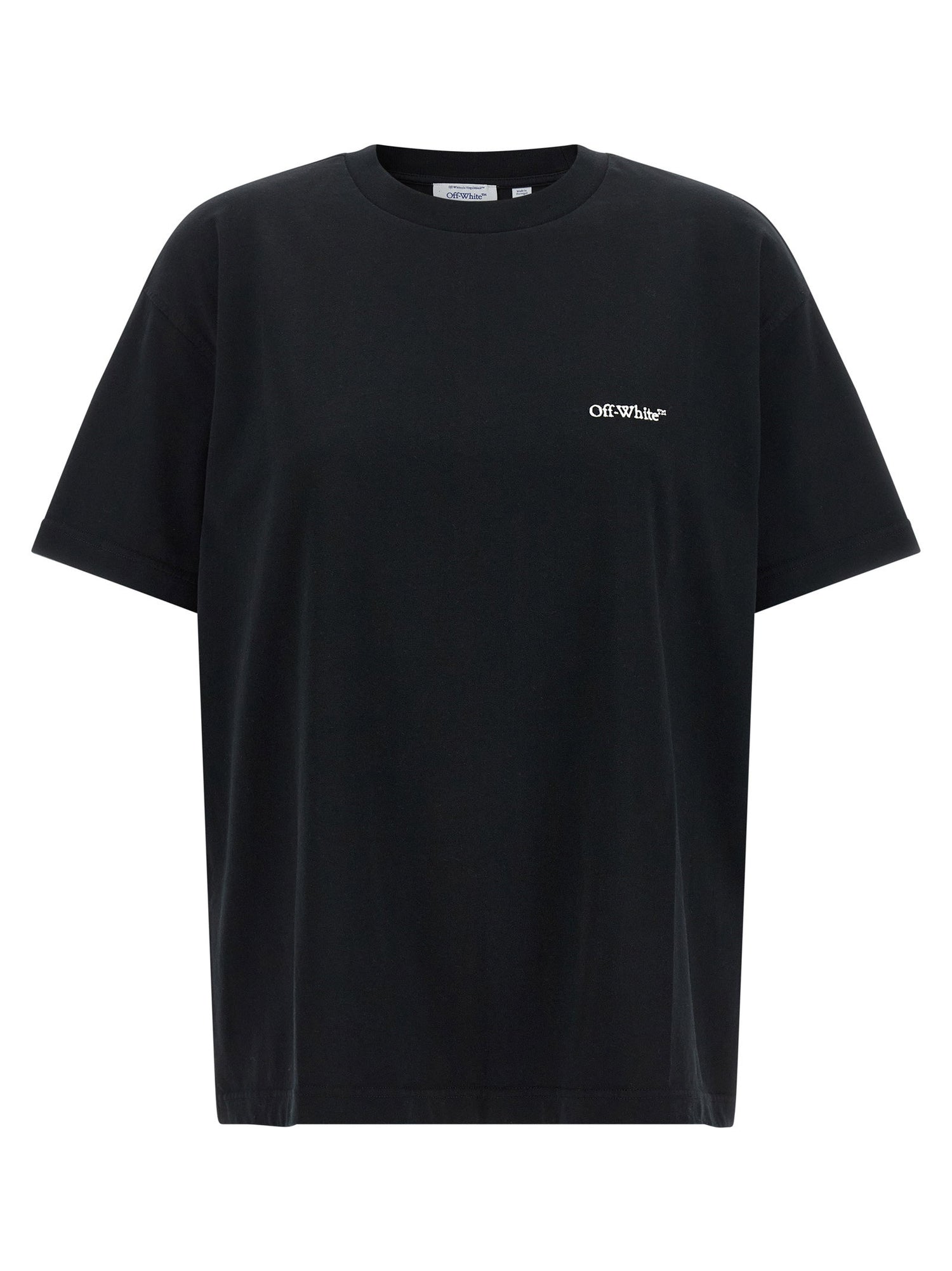 Off White Arrow Out Flower T-shirt Black