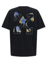 Off White Arrow Out Flower T-shirt Black