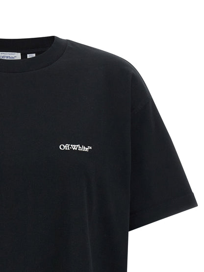 Off White Arrow Out Flower T-shirt Black