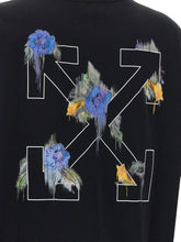 Off White Arrow Out Flower T-shirt Black