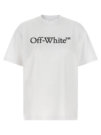 Off White Big Logo Bookish T-shirt White