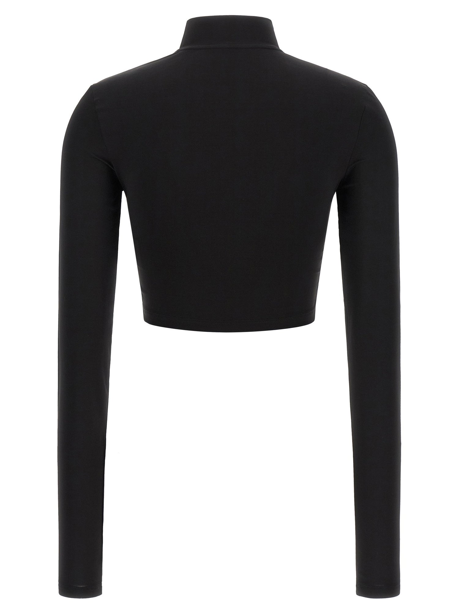 Off White Off Stamp Crop Top Black