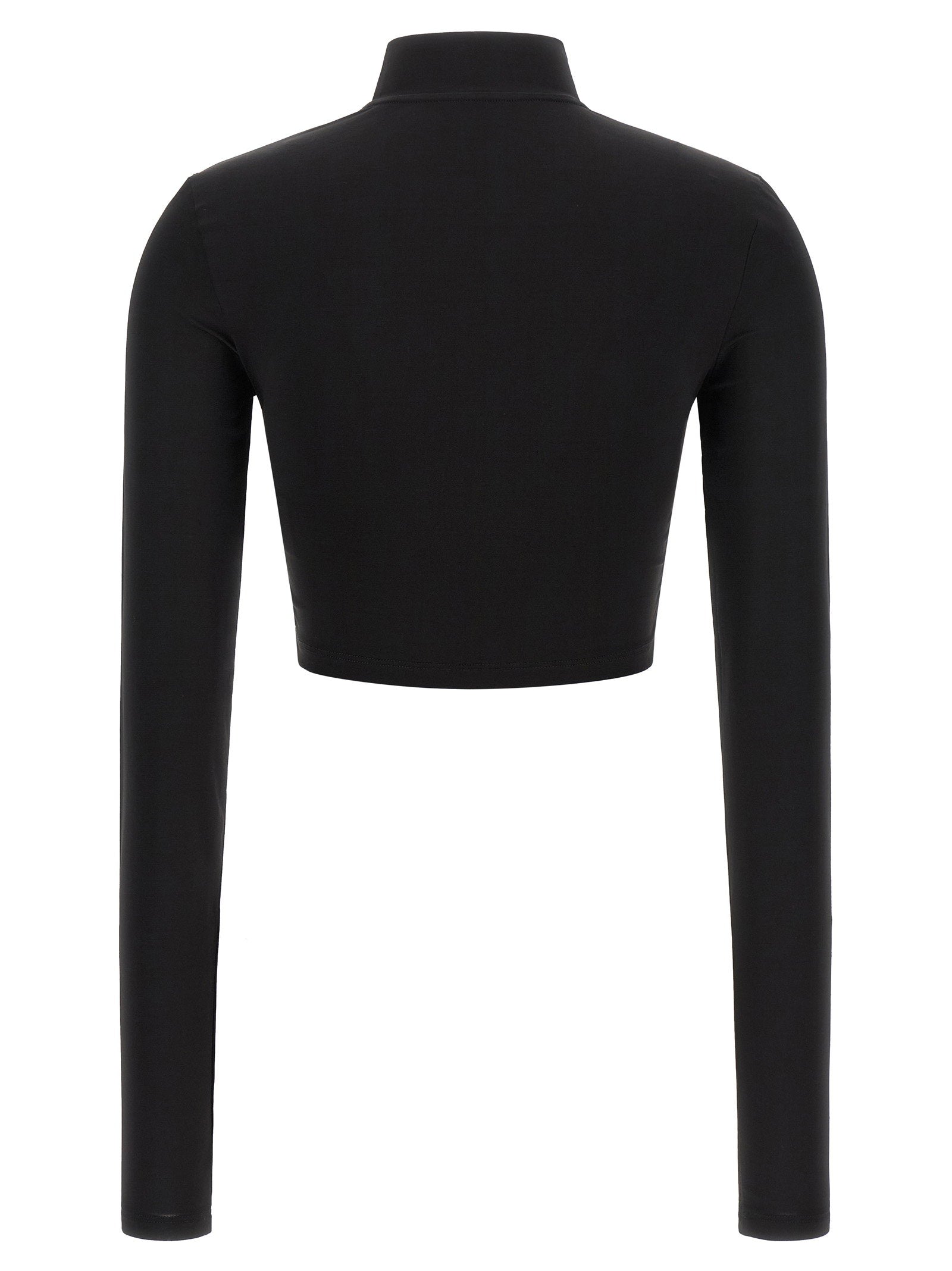 Off White Off Stamp Crop Top Black